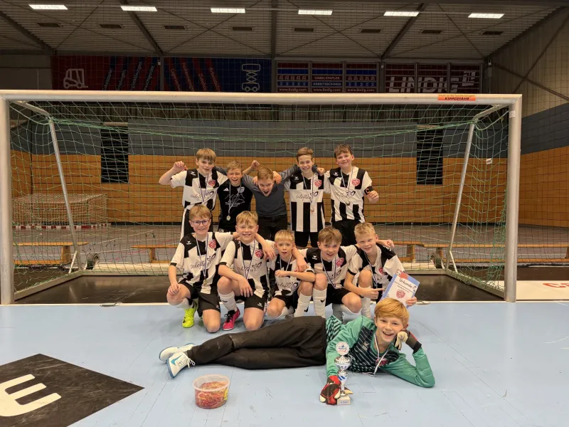 Starker 2. Platz der D-Junioren in der Werner-Aßmann-Halle
